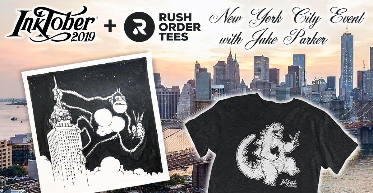 Preview image for Inktober NYC Event Recap: Artwork, Photos, and Exclusive Monster T-shirts from RushOrderTees